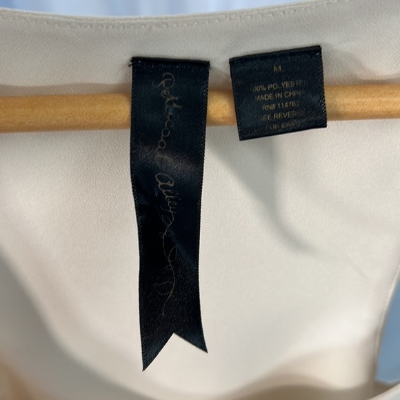 Petticoat Alley winter white racer back sleeveless minimalist shift dress medium - Picture 3 of 7